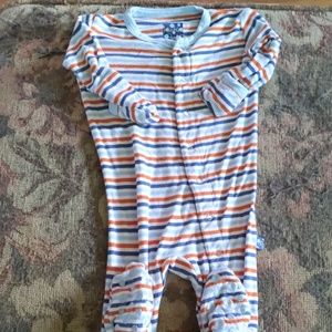Kickee Pants Striped Footie PJs